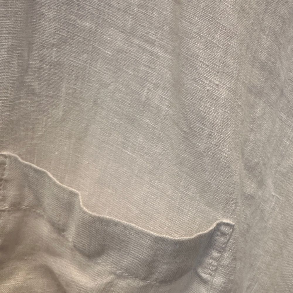 Charter Club Luxury Linen Blouse Tie Front Cotton and Linen Size Small - Picture 6 of 6
